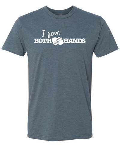 Blue-Grey Both Hands Tee (FREE SHIPPING!)